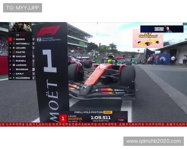 诺里斯在圣保罗大奖赛冲刺赛排位赛中力压群雄夺得杆位 诺里斯在圣保罗大奖赛冲刺赛排位赛中力压群雄夺得杆位
